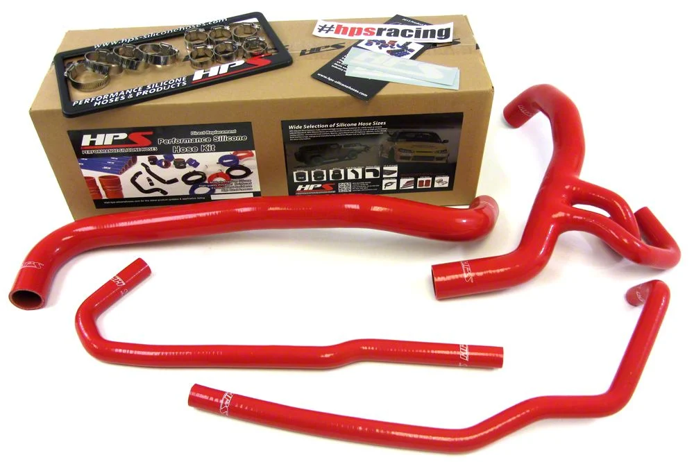 Silicone Radiator Coolant Hose Kit; Red (10-14 6.2L F-150)