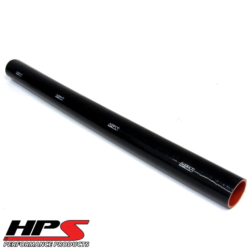 HPS 2-9/16" ID , 3 Feet Long High Temp 4-ply Reinforced Silicone Coolant Tube Hose Black (65mm ID)