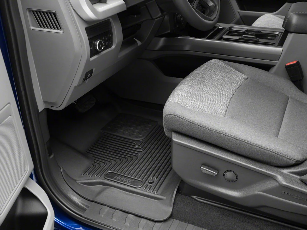 Husky Liners WeatherBeater Front Floor Liners; Black (17-26 F-350 Super Duty SuperCab, SuperCrew w/ Carpet Floors)