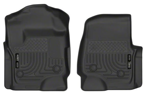 Husky Liners X-Act Contour Front Floor Liners; Black (17-26 F-350 Super Duty SuperCab, SuperCrew w/ Vinyl Floors)