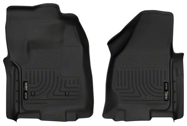 Husky Liners X-Act Contour Front Floor Liners; Black (12-16 F-350 Super Duty Regular Cab w/o Floor Shifter)