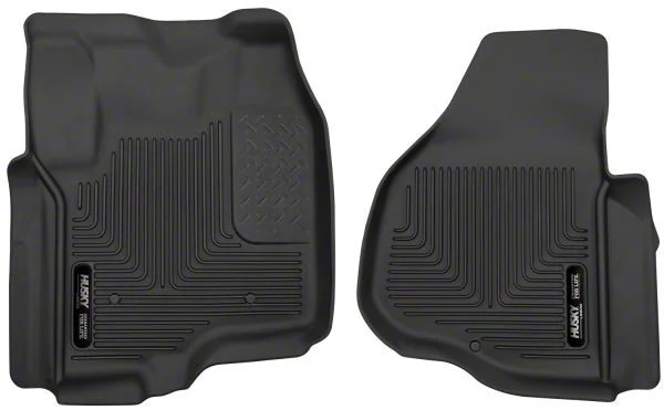 Husky Liners X-Act Contour Front Floor Liners; Black (12-16 F-350 Super Duty SuperCab, SuperCrew w/o Floor Shifter)