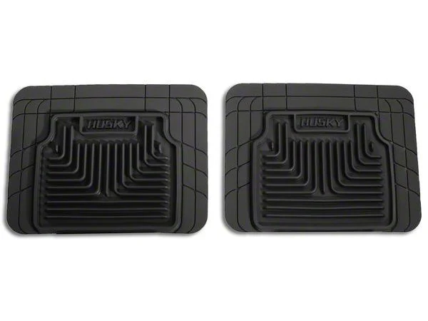 Husky Liners Heavy Duty Second Seat Floor Mats; Black (07-13 Silverado 1500 Extended Cab, Crew Cab)