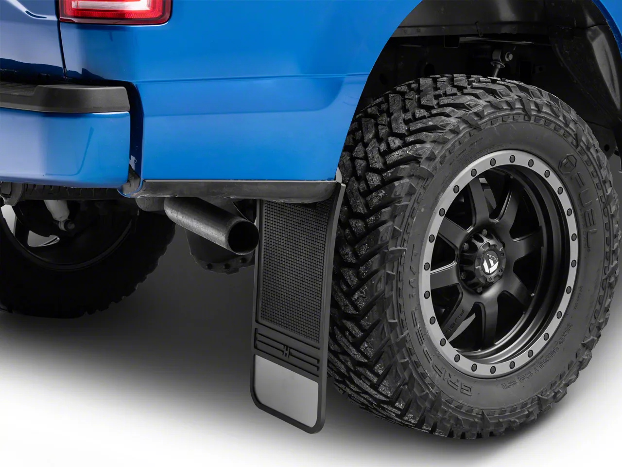 Husky Liners MudDog Mud Flaps with Stainless Steel Weight; Rear (Universal; Some Adaptation May Be Required)