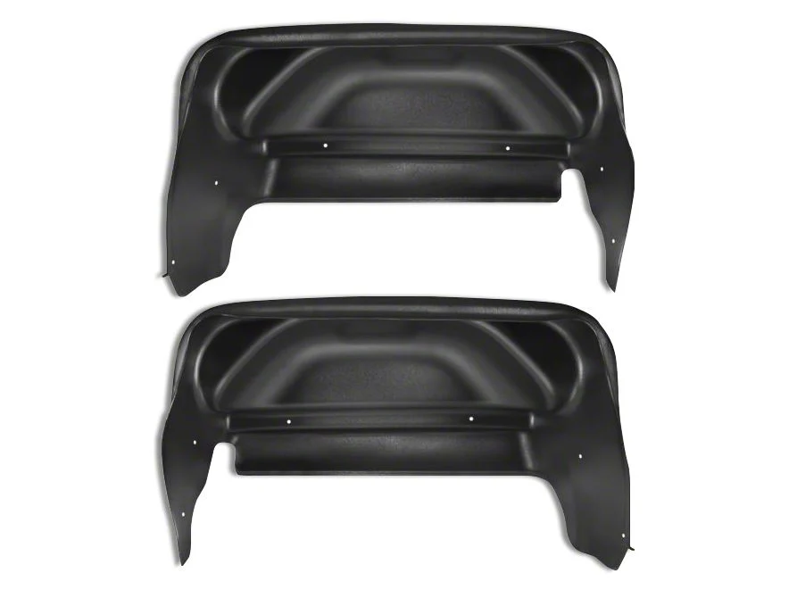 Husky Liners Rear Wheel Well Guards; Black (14-18 Sierra 1500)