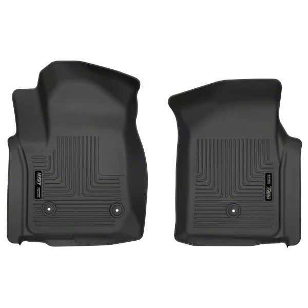 Husky Liners WeatherBeater Front Floor Liners; Black (20-26 Silverado 3500 HD Regular Cab)