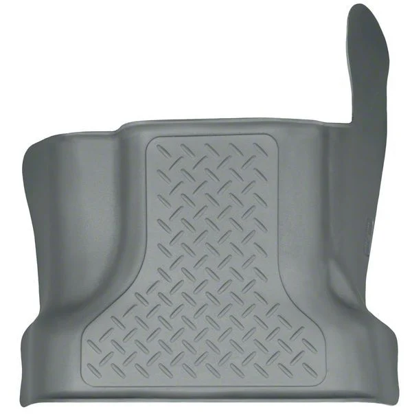Husky Liners WeatherBeater Center Hump Floor Liner; Gray (17-26 F-250 Super Duty SuperCab, SuperCrew)