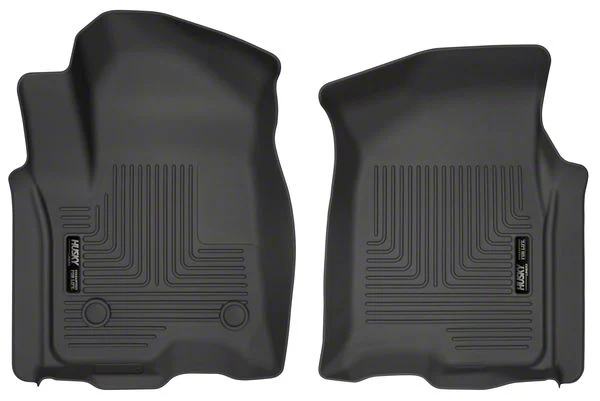 Husky Liners WeatherBeater Front Floor Liners; Black (19-26 Silverado 1500 Crew Cab)