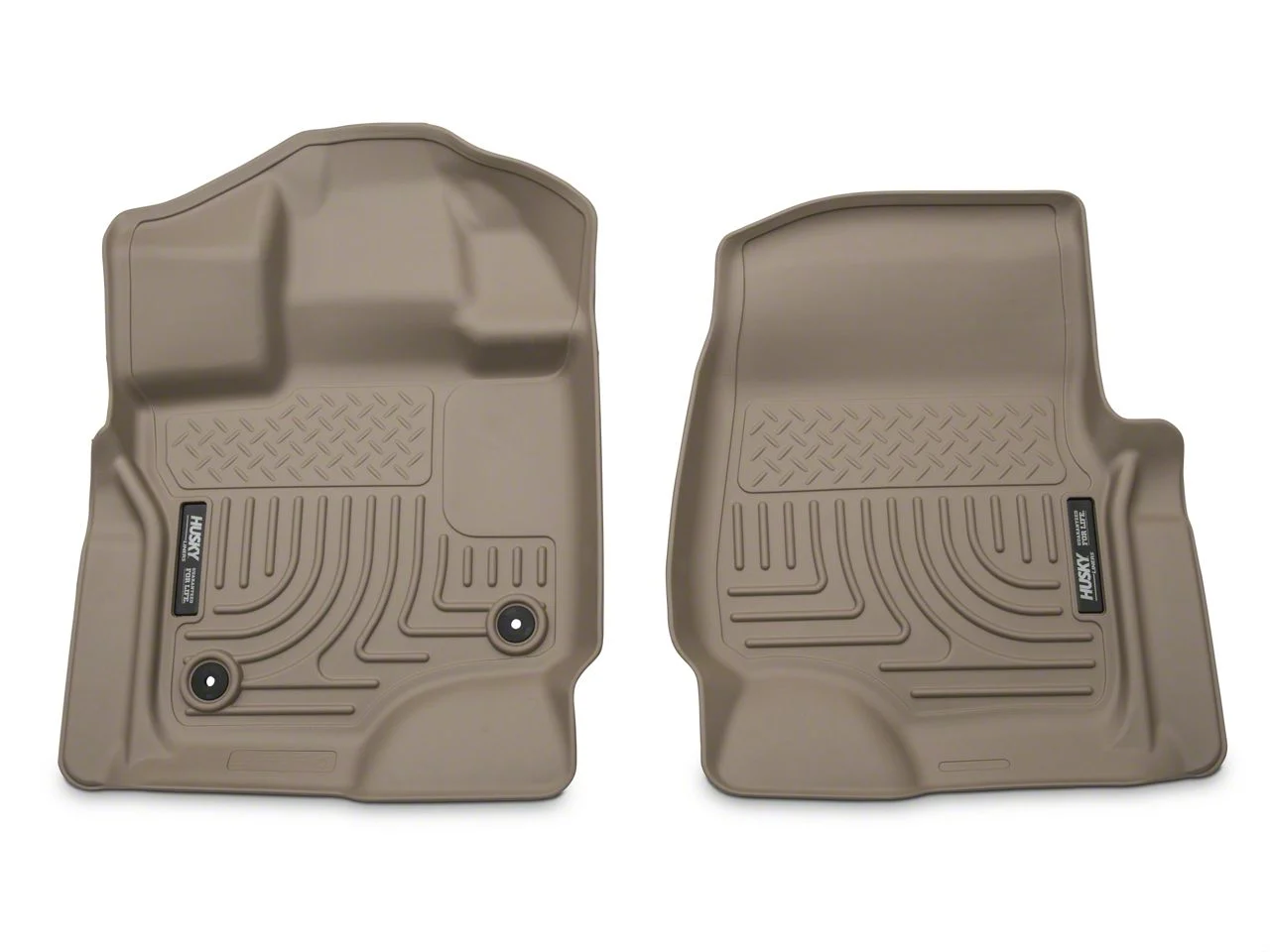 Husky Liners WeatherBeater Front Floor Liners; Tan (15-26 F-150 SuperCab, SuperCrew)