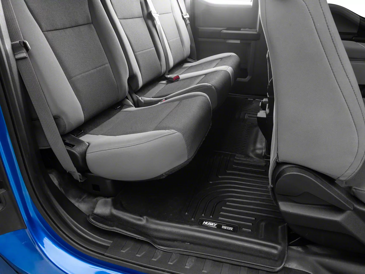 Husky Liners X-Act Contour Second Seat Floor Liner; Black (15-26 F-150 SuperCab, SuperCrew)