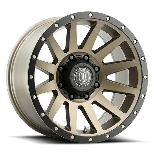 ICON Alloys Compression Bronze 8-Lug Wheel; 20x10; -19mm Offset (11-14 Sierra 3500 HD SRW)