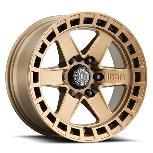 ICON Alloys Raider Satin Brass 6-Lug Wheel; 17x8.5; 0mm Offset (15-20 Tahoe)
