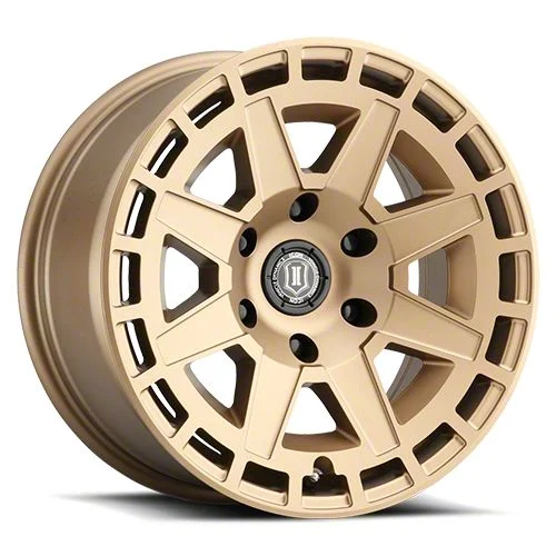 ICON Alloys Compass Satin Brass 6-Lug Wheel; 17x8.5; 0mm Offset (21-26 Tahoe)