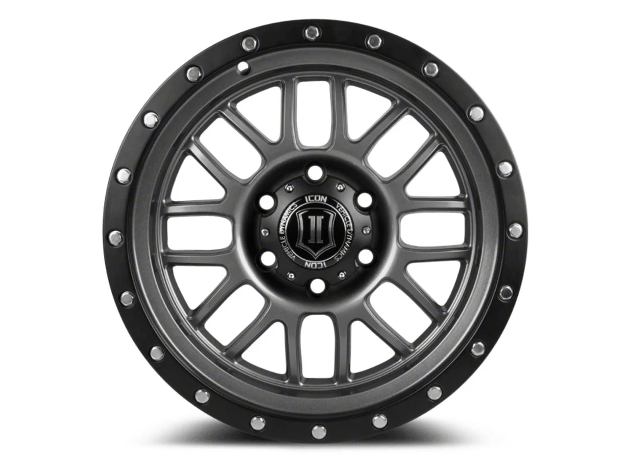 ICON Alloys Alpha Gunmetal 6-Lug Wheel; 17x8.5; 6mm Offset (09-14 F-150)