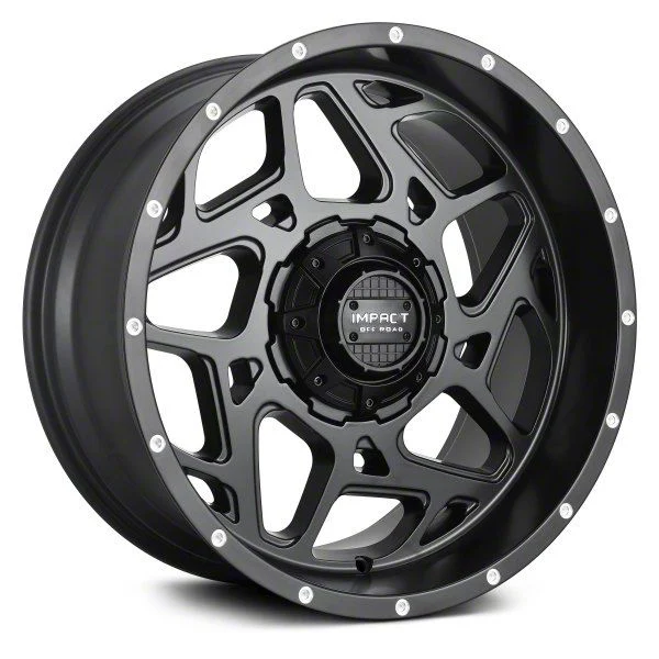 Impact Wheels 822 Matte Black 6-Lug Wheel; 20x10; -12mm Offset (15-20 Tahoe)