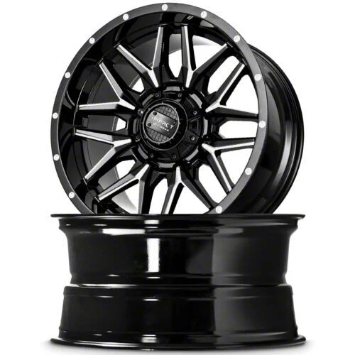 Impact Wheels 819 Gloss Black Milled 6-Lug Wheel; 20x10; -12mm Offset (21-26 Tahoe)