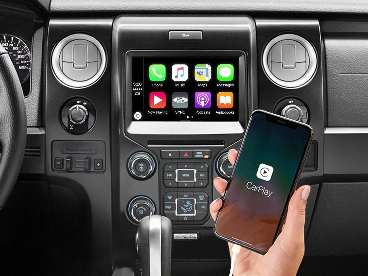 Infotainment MyFord Touch Sync 2 to Sync 3 with Apple CarPlay, Android Auto and GPS Navigation Upgrade (13-16 F-350 Super Duty)