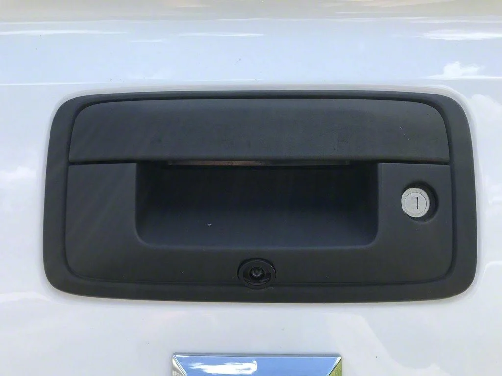 Infotainment TailGate Handle Backup Camera Kit with OBD Programmer for Pre-Wired Vehicles (14-15 Silverado 1500)