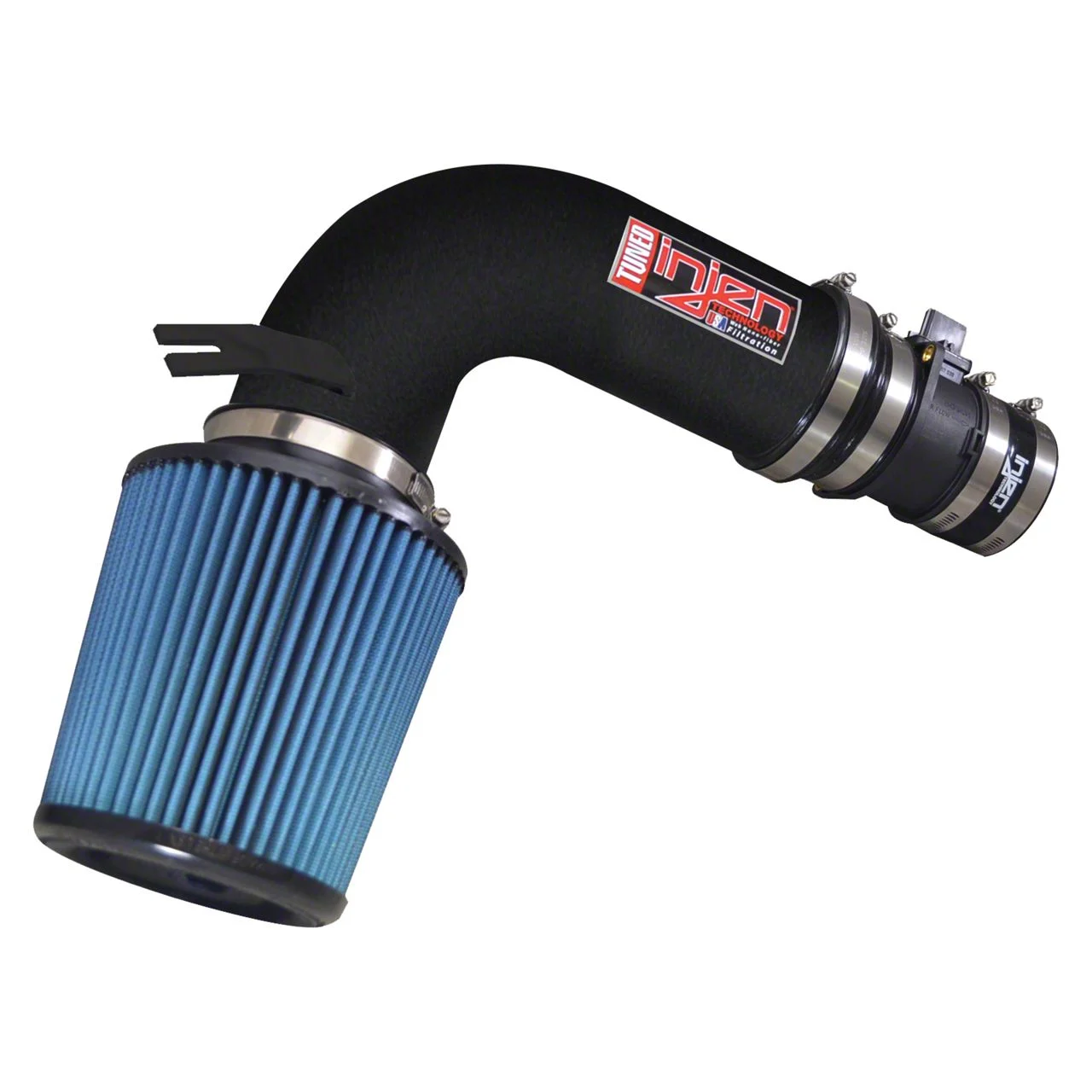 Injen Power-Flow Cold Air Intake; Wrinkle Black (14-18 3.0L EcoDiesel RAM 1500)