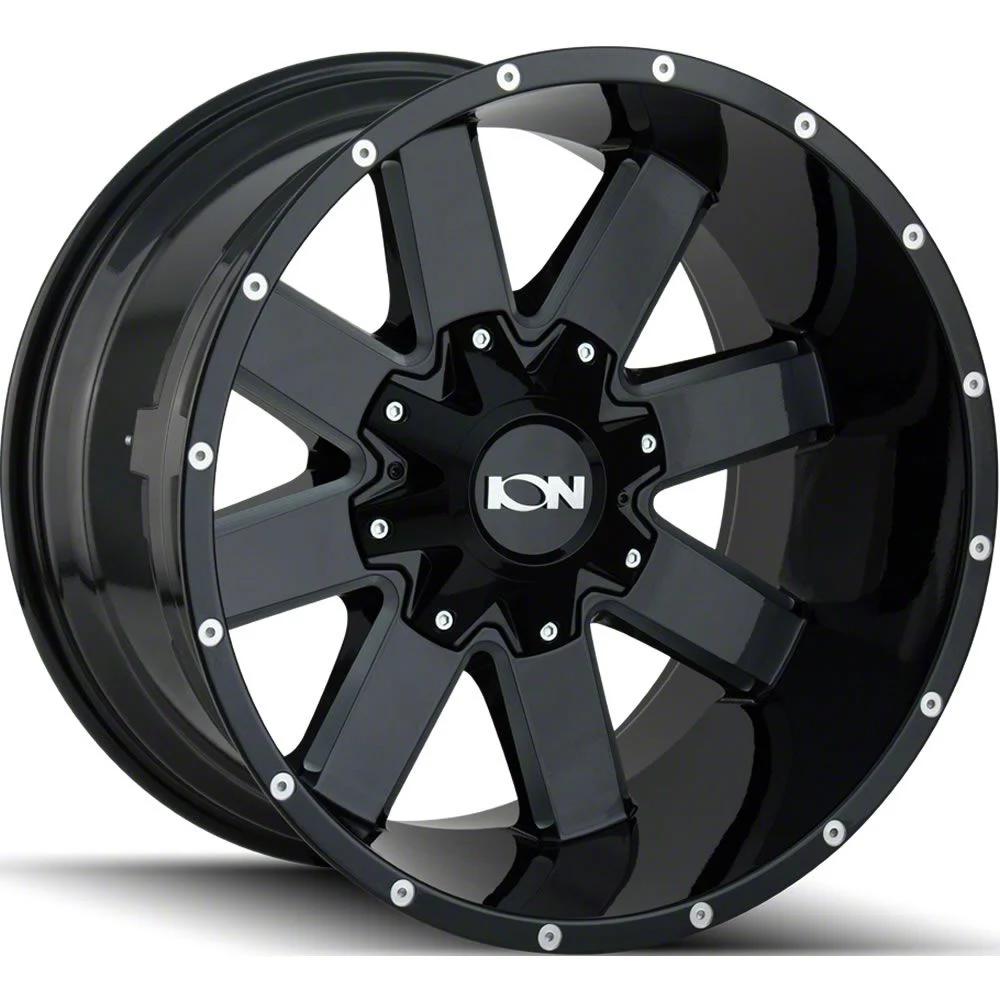 TYPE 141 Gloss Black Milled 6-Lug Wheel; 17x9; 18mm Offset (21-26 F-150)