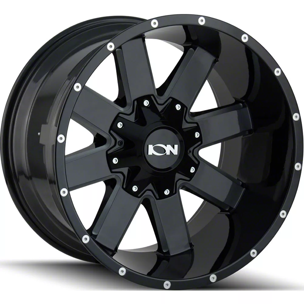 TYPE 141 Gloss Black Milled 6-Lug Wheel; 20x10; -19mm Offset (21-26 F-150)