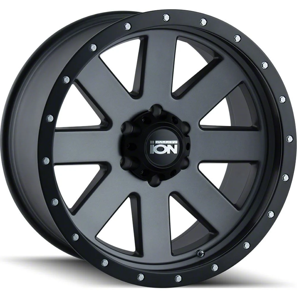 TYPE 134 Matte Gunmetal Beadlock 6-Lug Wheel; 17x8.5; -6mm Offset (19-23 Ranger)