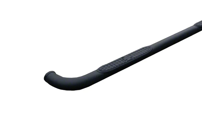 Iron Cross Automotive 3-Inch Round Tube Wheel to Wheel Side Step Bars; Matte Black (01-03 F-150 SuperCrew w/ 6-1/2-Foot Bed)