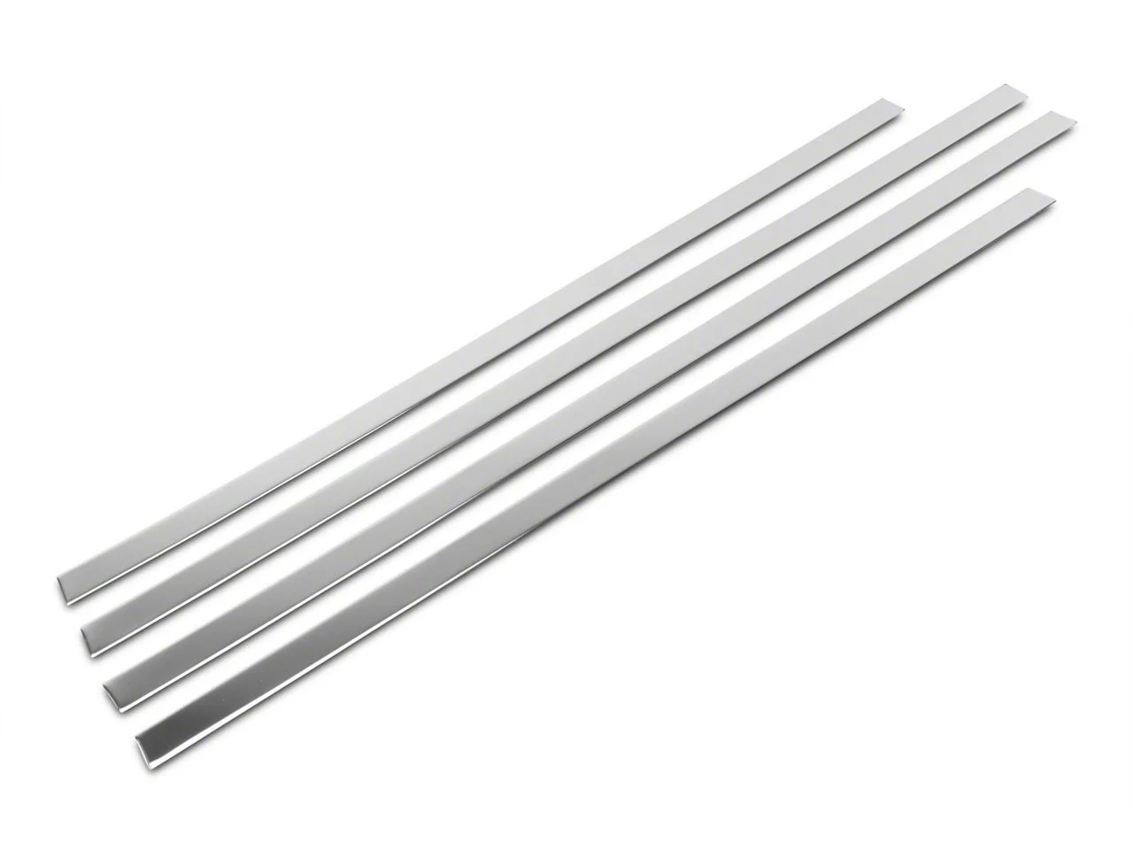Body Molding Insert Trim Kit; Stainless Steel (14-18 Silverado 1500 Crew Cab)
