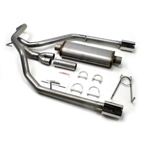 JBA Dual Exhaust System with Chrome Tips; Rear Exit (09-18 5.7L RAM 1500 w/ Factory Dual Exhaust)