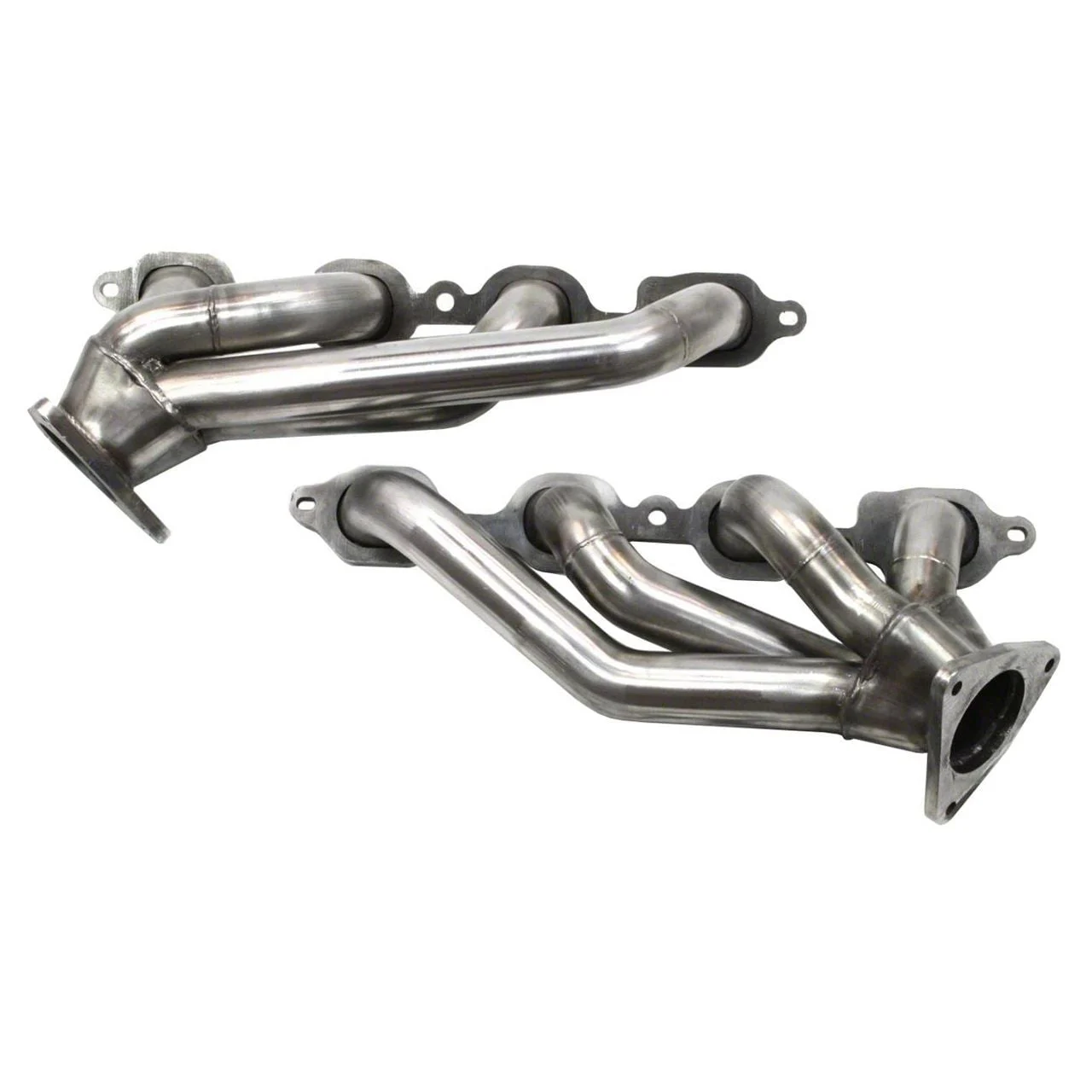 JBA 1-5/8-Inch Shorty Headers; Natural (14-18 V8 Sierra 1500)