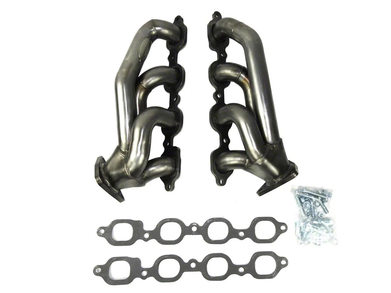 JBA 1-5/8-Inch Shorty Headers; Natural (19-26 V8 Sierra 1500)