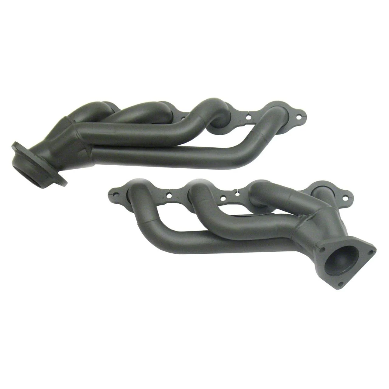 JBA 1-5/8-Inch Shorty Headers; Titanium Ceramic (07-13 6.0L Sierra 2500 HD)