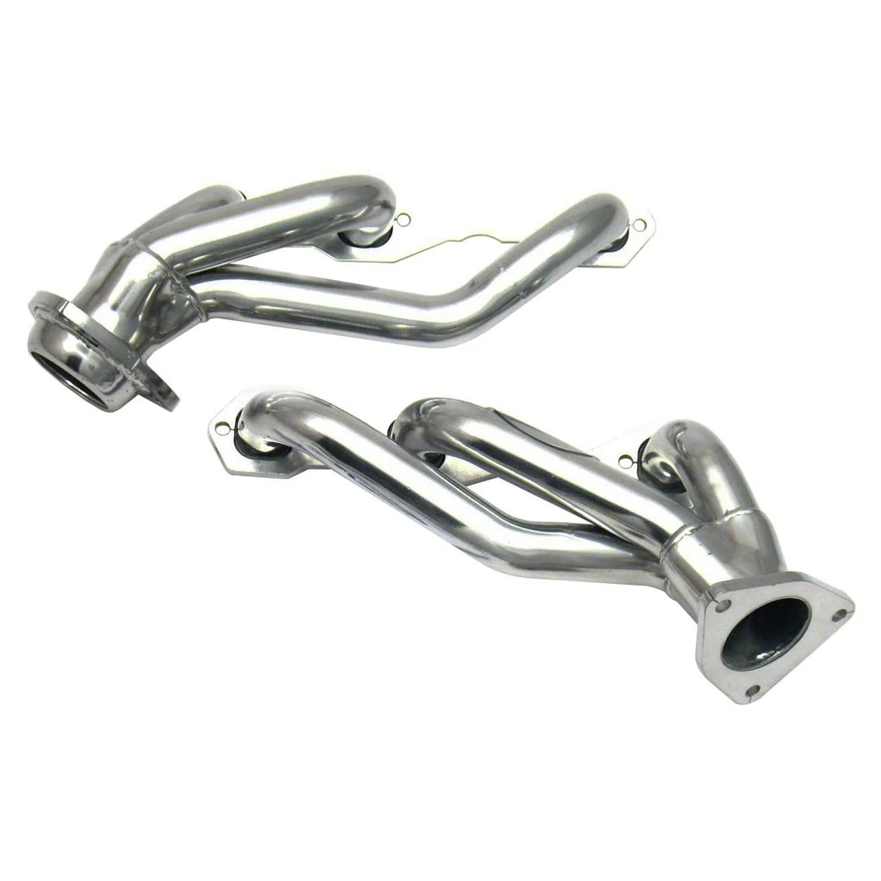 JBA 1-1/2-Inch Shorty Headers; Silver Ceramic (03-13 4.3L Silverado 1500)