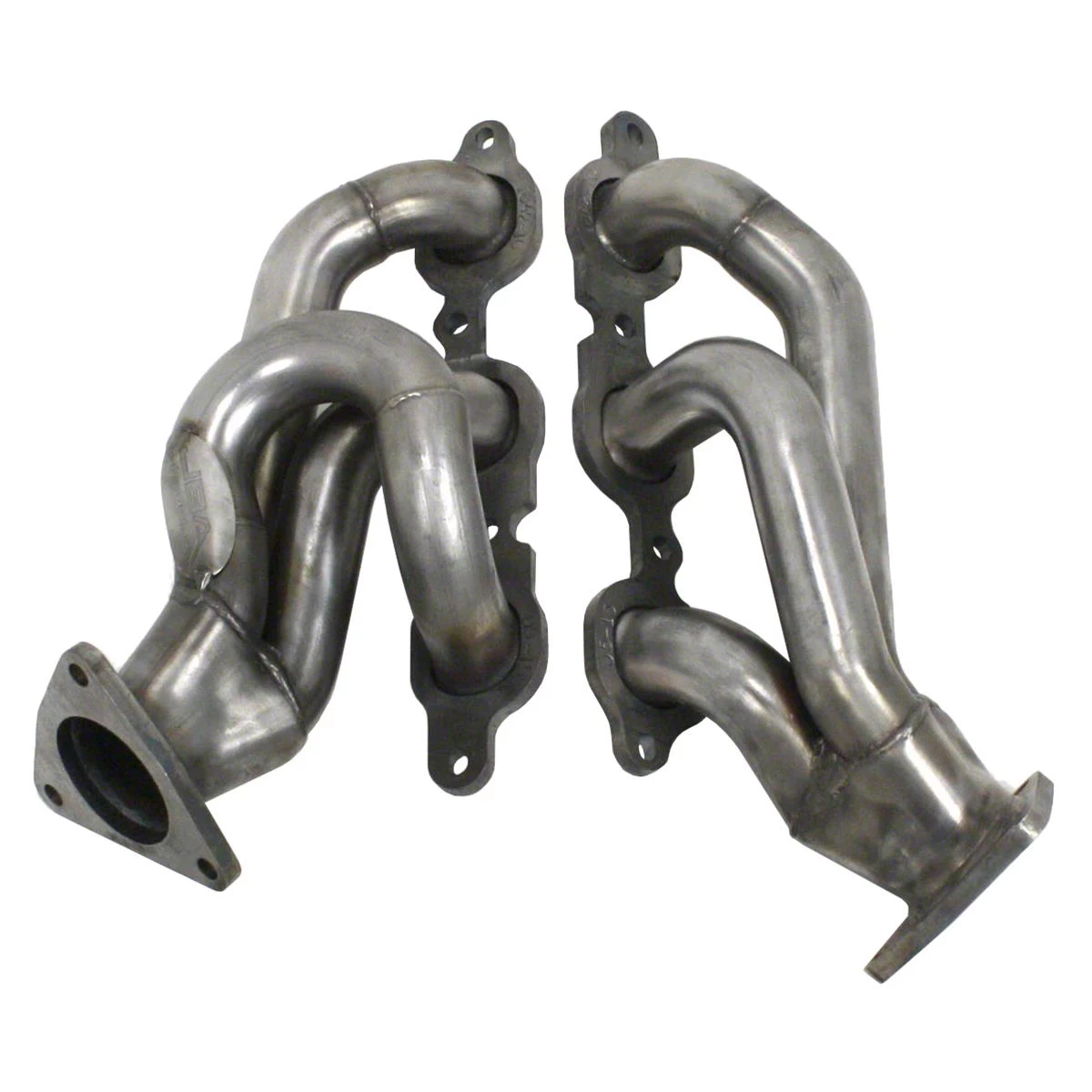 JBA 1-5/8-Inch Shorty Headers; Natural (14-18 4.3L Silverado 1500)