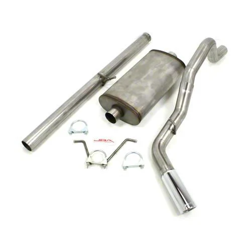 JBA Dual Exhaust System with Chrome Tips; Rear Exit (19-26 5.3L Silverado 1500 w/ Factory Dual Exhaust)