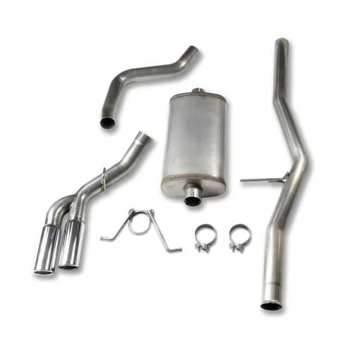 JBA Single Exhaust System with Chrome Tips; Side Exit (04-18 5.3L Silverado 1500)