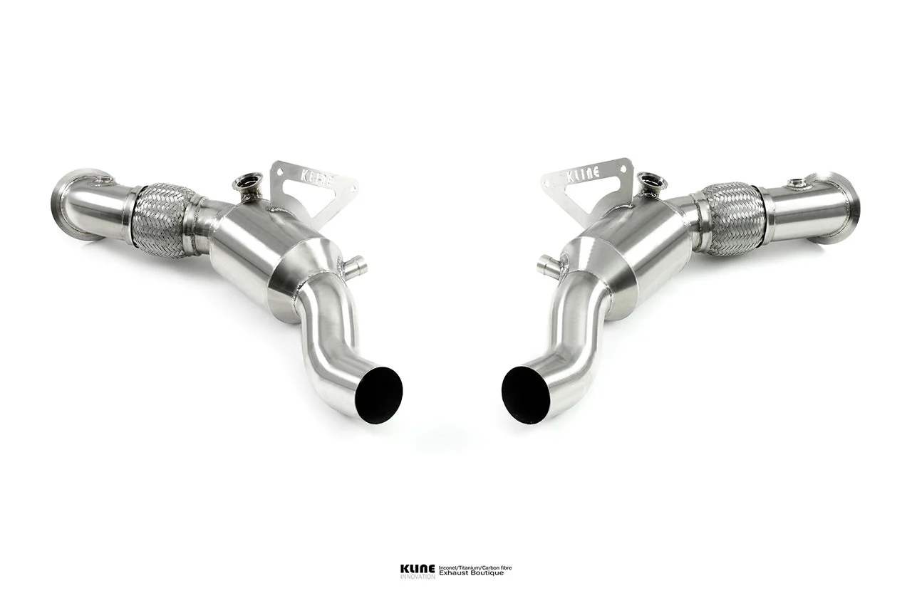 Kline Innovation 200 Cell Cat Pipe Set For Ferrari F8 Tributo