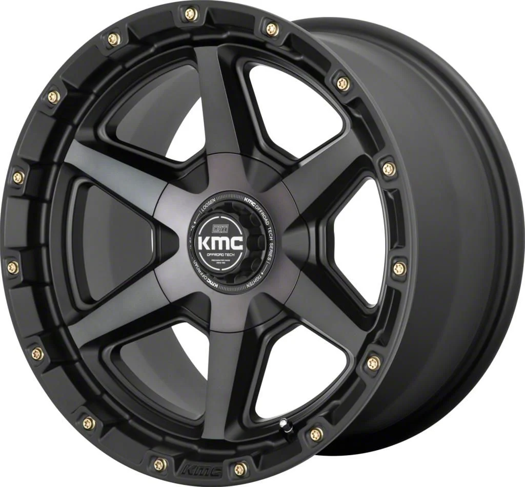 KMC Signal Satin Black with Gray Tint 6-Lug Wheel; 17x9; 0mm Offset (04-08 F-150)