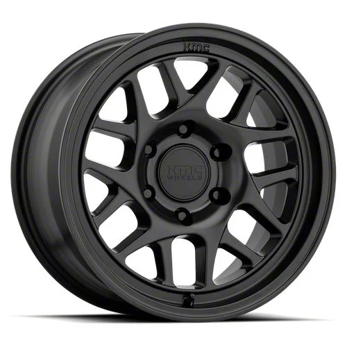 KMC Bully Ol Satin Black 6-Lug Wheel; 17x8.5; 0mm Offset (15-20 Tahoe)