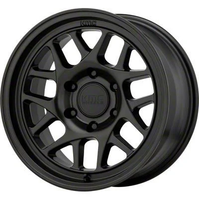 KMC Bully Ol Satin Black 6-Lug Wheel; 17x8.5; 18mm Offset (15-20 Tahoe)