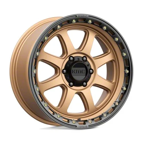 KMC Chase Matte Bronze with Black Lip 6-Lug Wheel; 17x9; -12mm Offset (15-20 Tahoe)