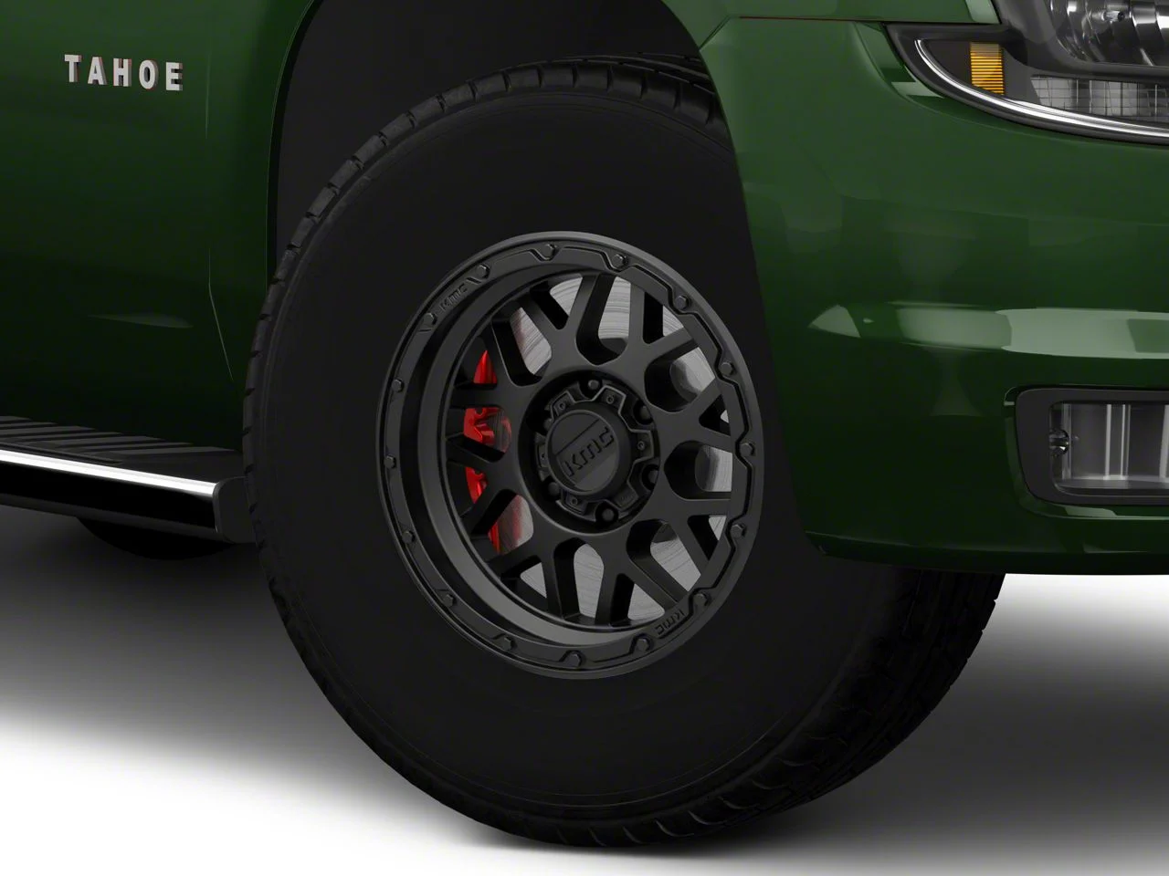 KMC Grenade Off-Road Matte Black 6-Lug Wheel; 17x9; 18mm Offset (15-20 Tahoe)