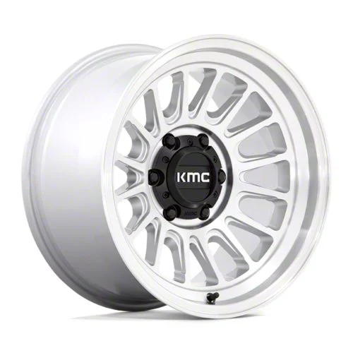 KMC Impact Ol Silver Machined 6-Lug Wheel; 17x9; -12mm Offset (15-20 Tahoe)
