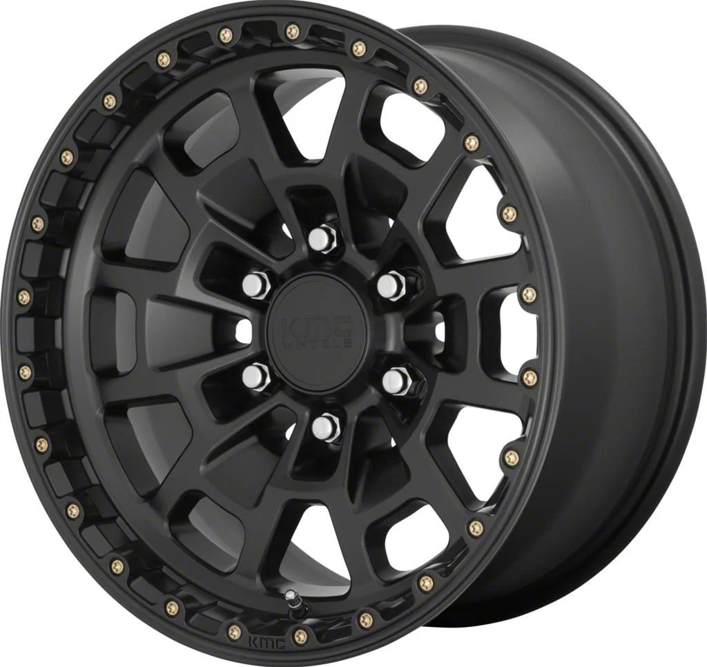 KMC Summit Satin Black 6-Lug Wheel; 17x8.5; 0mm Offset (15-20 Tahoe)
