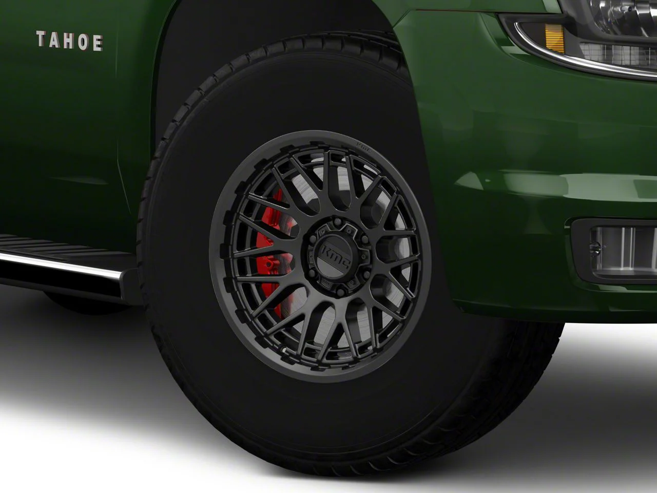 KMC Technic Satin Black 6-Lug Wheel; 17x8.5; 0mm Offset (15-20 Tahoe)