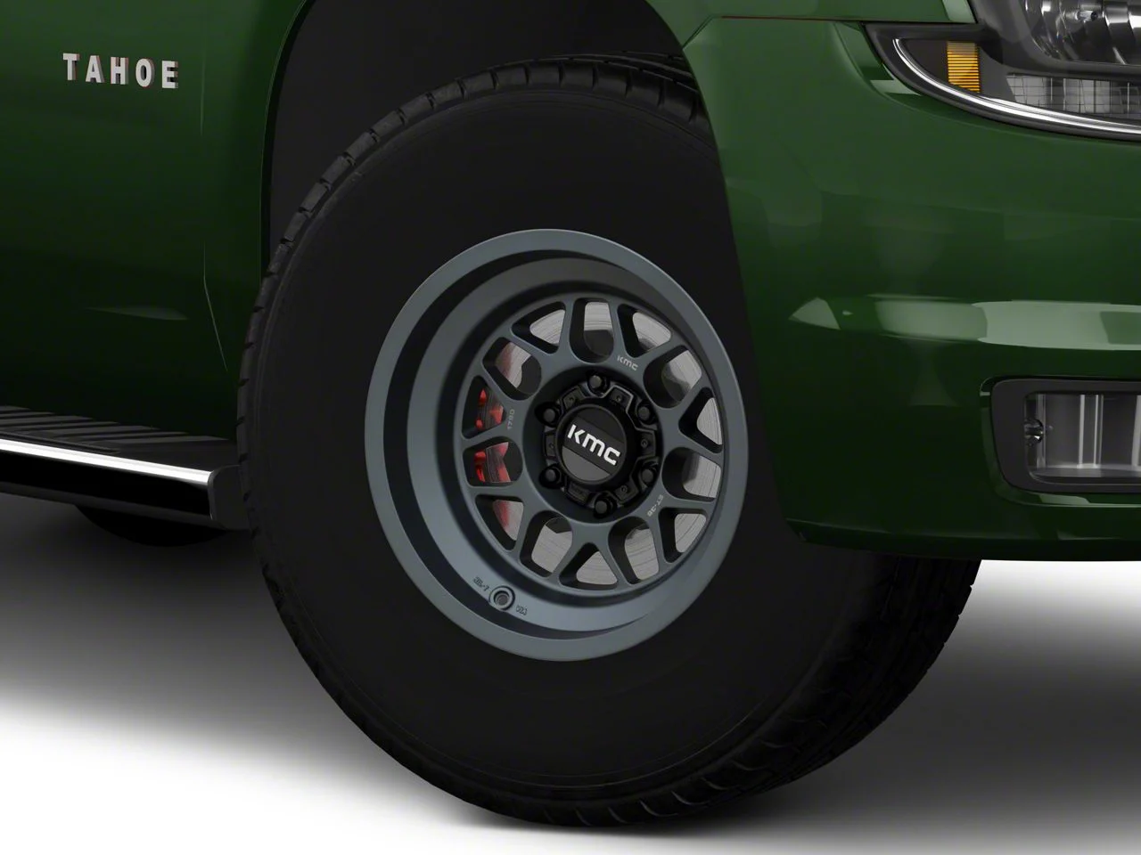 KMC Terra Metallic Blue 6-Lug Wheel; 17x8.5; -10mm Offset (15-20 Tahoe)