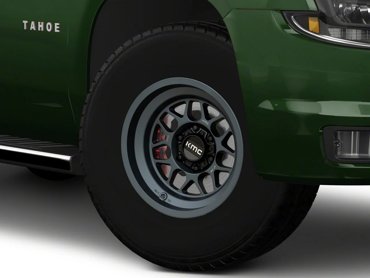 KMC Terra Metallic Blue 6-Lug Wheel; 17x9; -38mm Offset (15-20 Tahoe)