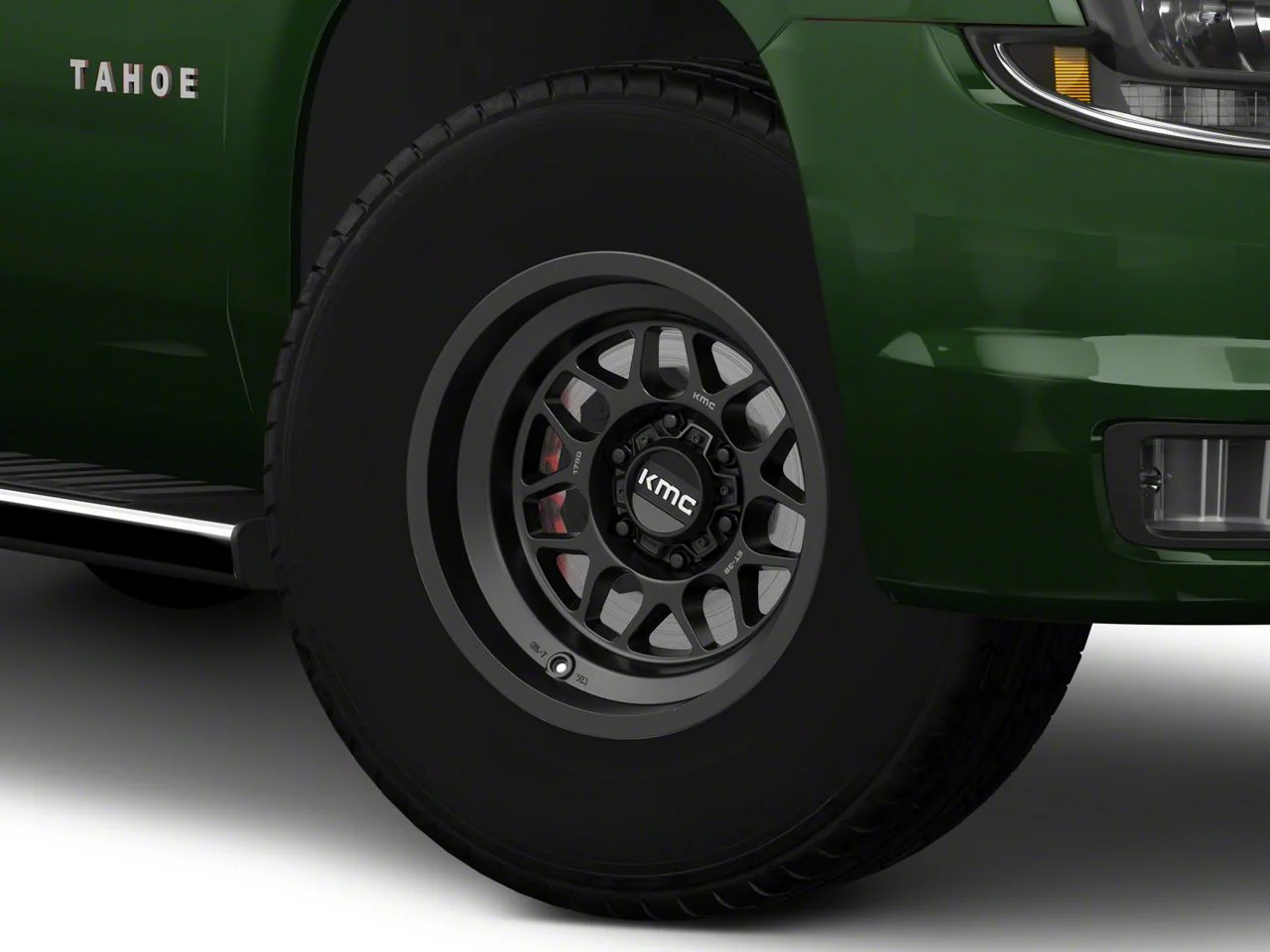 KMC Terra Satin Black 6-Lug Wheel; 17x8.5; 0mm Offset (15-20 Tahoe)