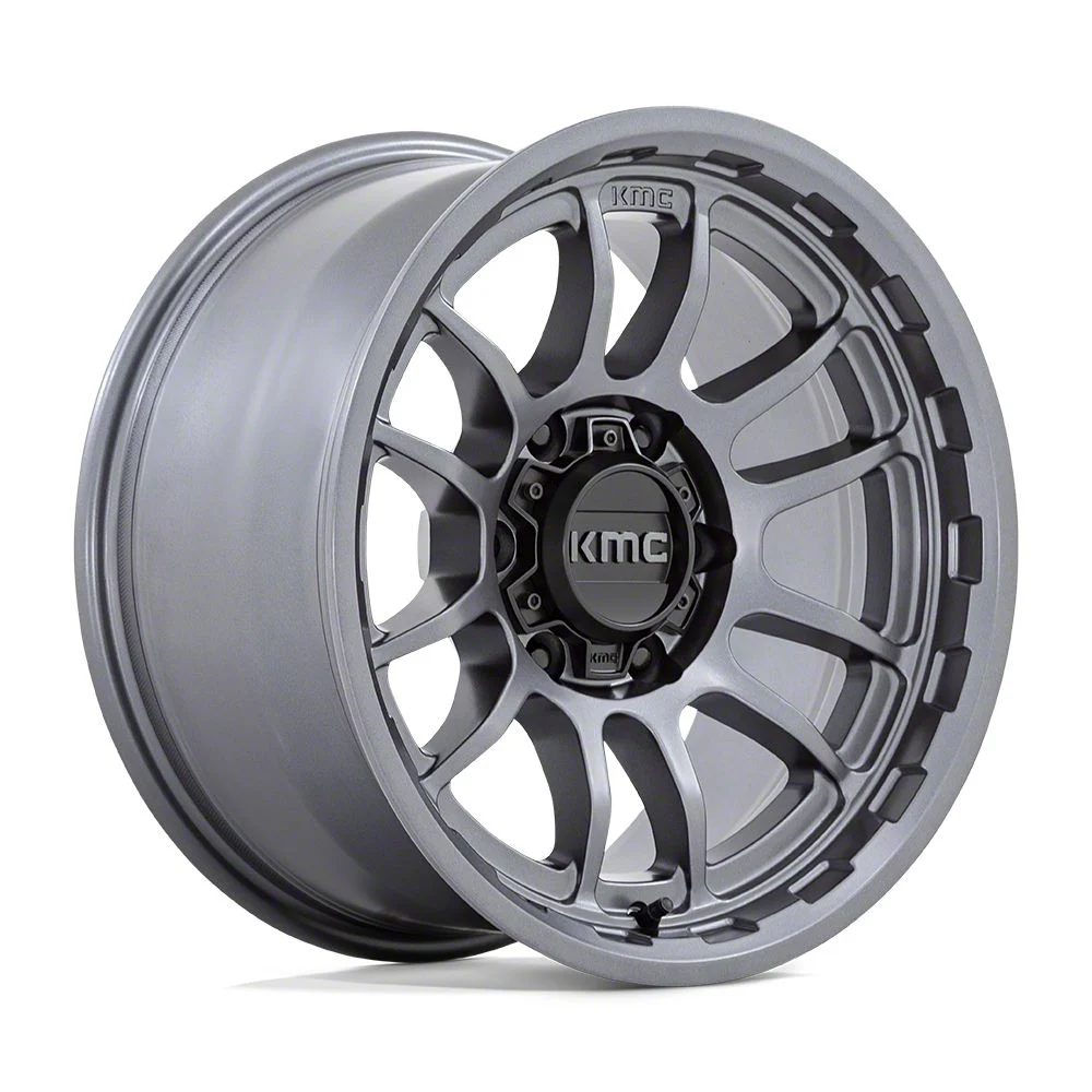KMC Wrath Matte Anthracite 6-Lug Wheel; 17x8.5; -10mm Offset (15-20 Tahoe)