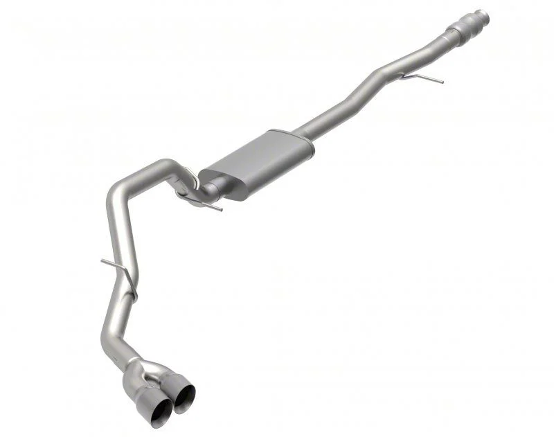 Kooks KRT Single Exhaust System with Polished Tips; Side Exit (19-26 5.3L Silverado 1500)